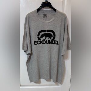 Ecko Unlimited Black Logo Gray T-Shirt 2XL For Men